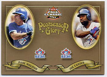 2003 Fleer Fall Classics Postseason Glory #23 J.Carter/P.Molitor