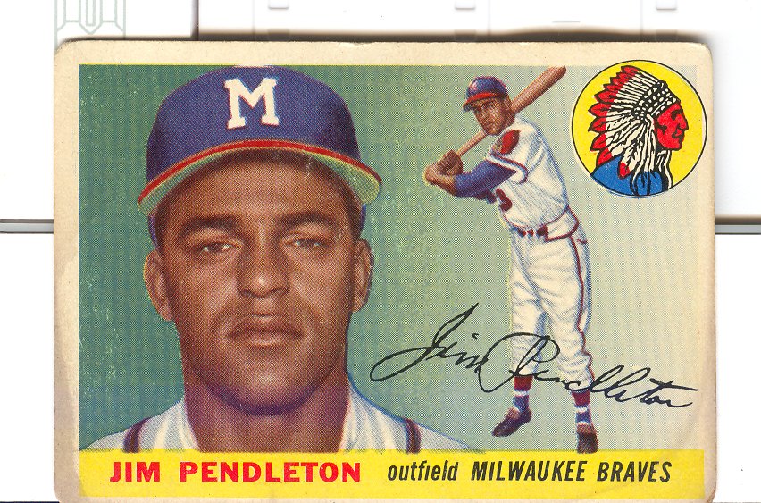 1955 Topps #15 Jim Pendleton
