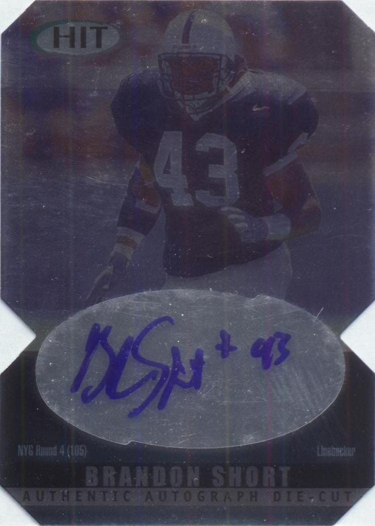 2000 SAGE HIT Autographs Diamond Die Cuts #43 Brandon Short