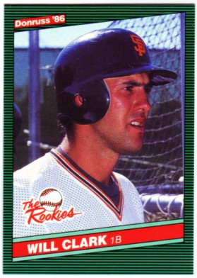 1986 Donruss Rookies #32 Will Clark XRC