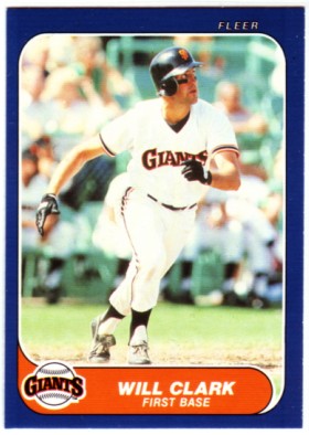1986 Fleer Update #25 Will Clark XRC