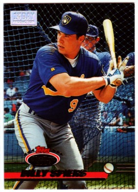 1993 Stadium Club First Day Issue #566 Billy Spiers