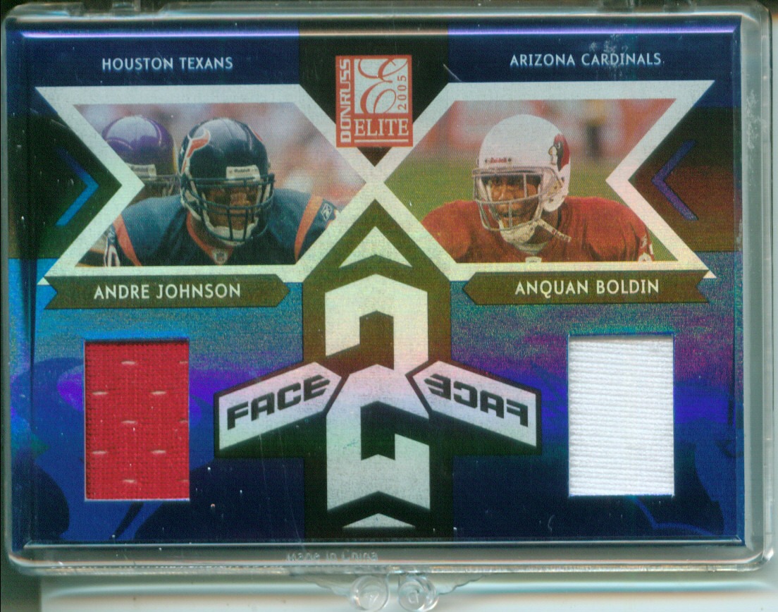 2005 Donruss Elite Face 2 Face Jerseys #CB1 Andre Johnson/Anquan Boldin