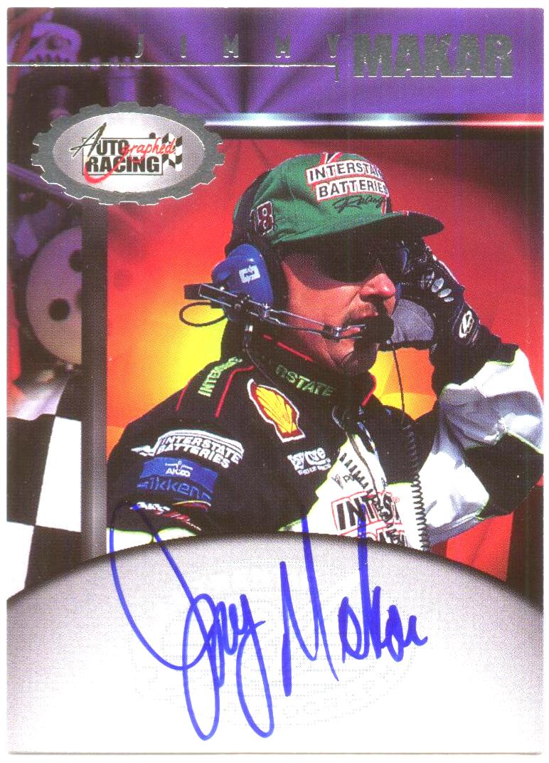 1997 Autographed Racing Autographs #30 Jimmy Makar