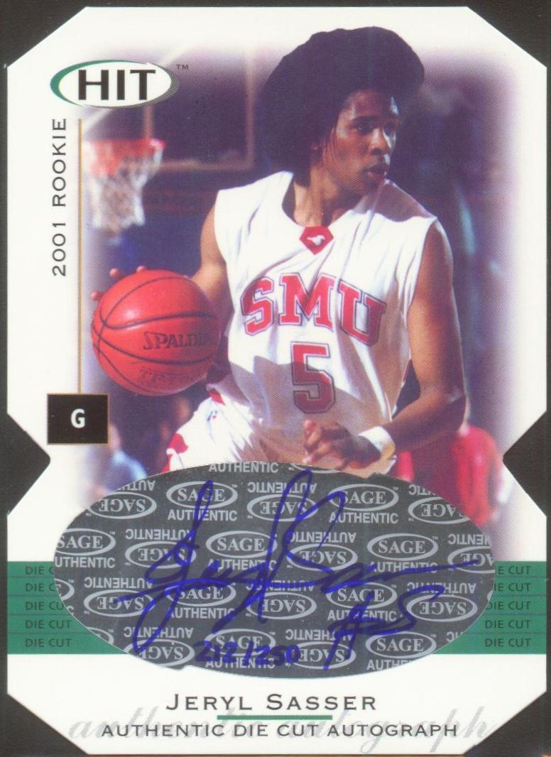 2001 SAGE HIT Autographs Die Cuts #A22 Jeryl Sasser