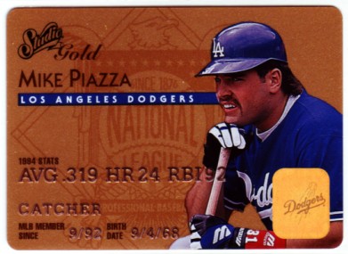 1995 Studio Gold Series #4 Mike Piazza