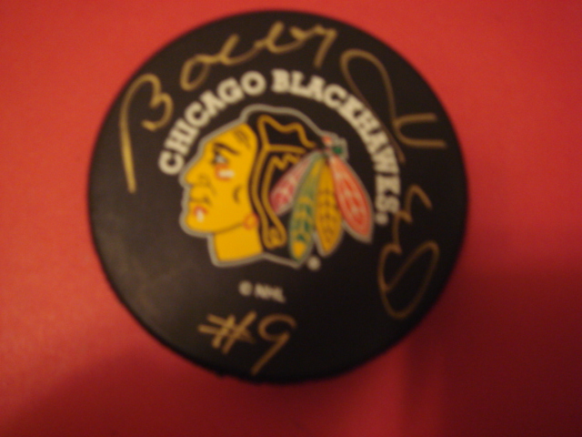 Bobby Hull Autographed Chicago Blackhawks Puck With COA