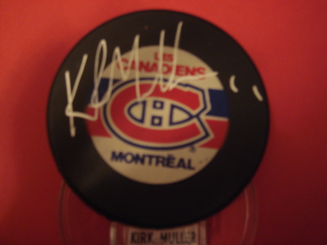 Kirk Muller Autographed Montreal Canadiens Hockey Puck