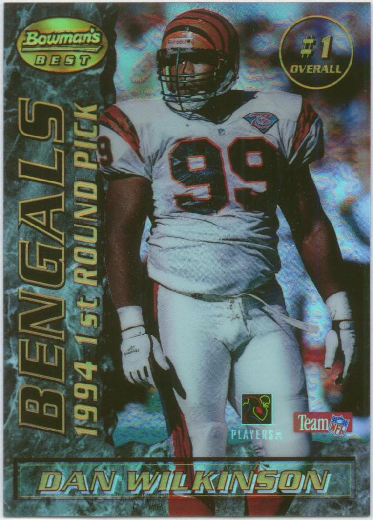 1995 Bowman's Best Mirror Images Draft Picks Refractors #1 Ki-Jana Carter/Wilkinson