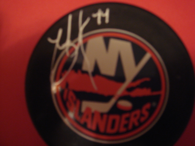 Todd Bertuzzi  Autographed New York Islander Puck With COA