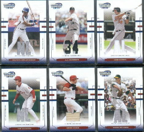 2004 Donruss World Series Material Fabric AL/NL #20 Luis Matos Jsy