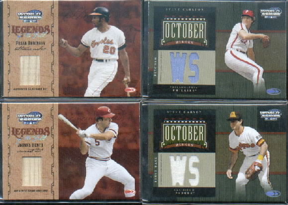 2004 Donruss World Series Legends of the Fall Material #13 Johnny Bench Bat/100