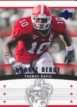2005 Upper Deck Rookie Debut Blue #159 Thomas Davis