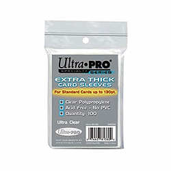 Ultra Pro Extra Thick Soft Card Sleeves - 100 count pack (Fits Thick Cards up to 130 pt.)