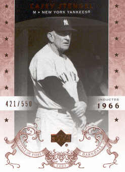 2005 Upper Deck Hall of Fame #13 Casey Stengel
