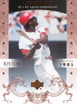 2005 Upper Deck Hall of Fame #48 Lou Brock