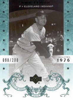 2005 Upper Deck Hall of Fame Green #7 Bob Lemon