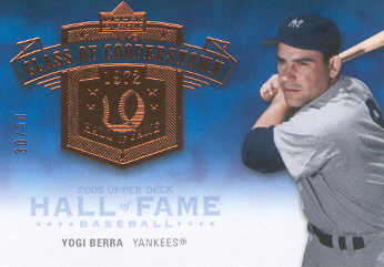 2005 Upper Deck Hall of Fame Class of Cooperstown #YB1 Yogi Berra Batting