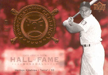 2005 Upper Deck Hall of Fame Cooperstown Calling #HK2 Harmon Killebrew Twins