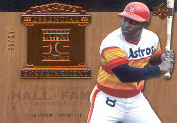 2005 Upper Deck Hall of Fame Essential Enshrinement #MO1 Joe Morgan Astros