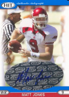 2005 SAGE HIT Autographs Blue #19 Matt Jones