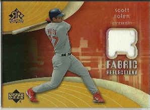 2005 Reflections Fabric Jersey #SR Scott Rolen