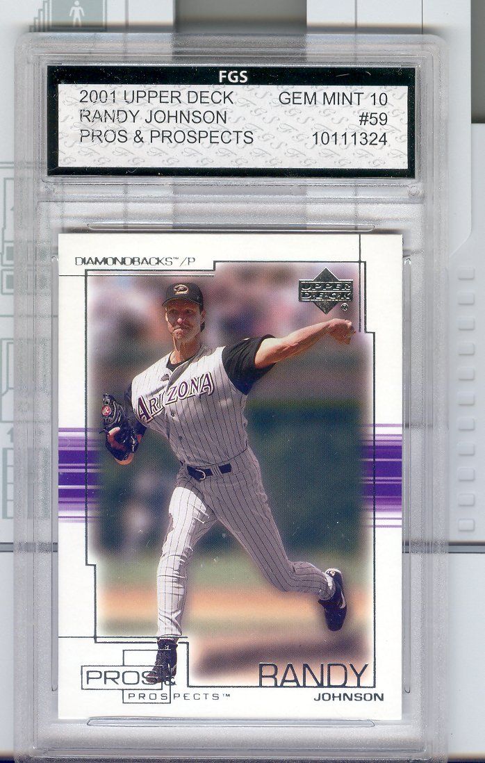 2001 Upper Deck Pros & Prospects #59 Randy Johnson  FGS Graded GEM MINT 10   $30.00