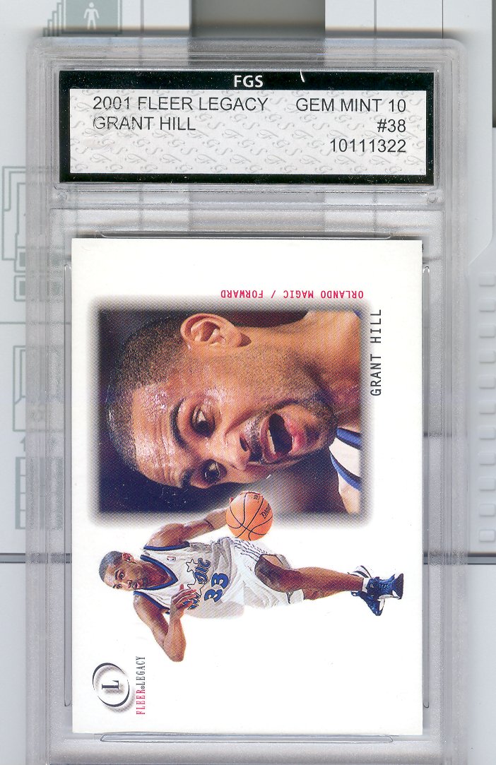2001 Fleer Legacy #38 Grant Hill   FGS Graded GEM MINT 10   $30.00