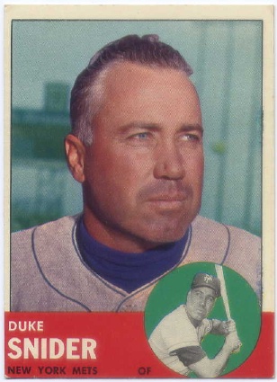 1963 Topps #550 Duke Snider