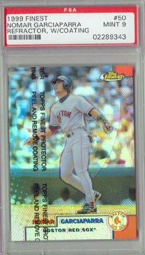 1999 Topps Finest Baseball #50R Nomar Garciaparra Refractor PSA MINT 9 BEAUTIFUL!
