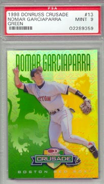 1998 Donruss Baseball #13 Nomar Garciaparra Crusade Green PSA Mint 9