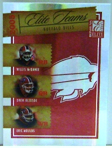 2005 Donruss Elite Elite Teams Red #ET4 Willis McGahee/Drew Bledsoe/Eric Moulds