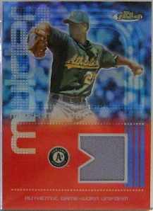 2004 Finest Relics #MM Mark Mulder Uni B