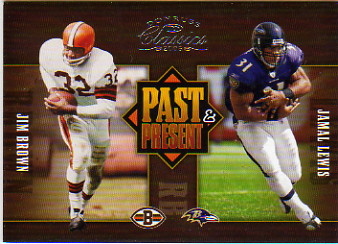 2005 Donruss Classics Past and Present Silver #PP6 Jim Brown/Jamal Lewis