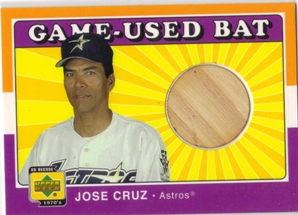 2001 Upper Deck Decade 1970's Game Bat #BJOC Jose Cruz