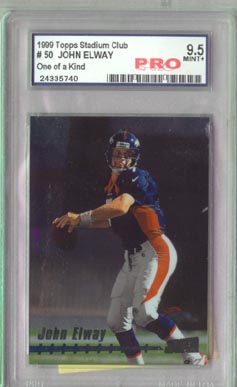 1999 Topps Stadium Club Football #50 JOHN ELWAY #145/150 RARE !! ONE of A Kind!!