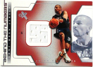2003-04 E-X Behind the Numbers Game-Used #4 Jason Kidd