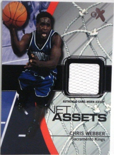 2003-04 E-X Net Assets Game-Used #1 Chris Webber