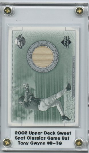 2002 Sweet Spot Classics Game Bat #BTG Tony Gwynn DP