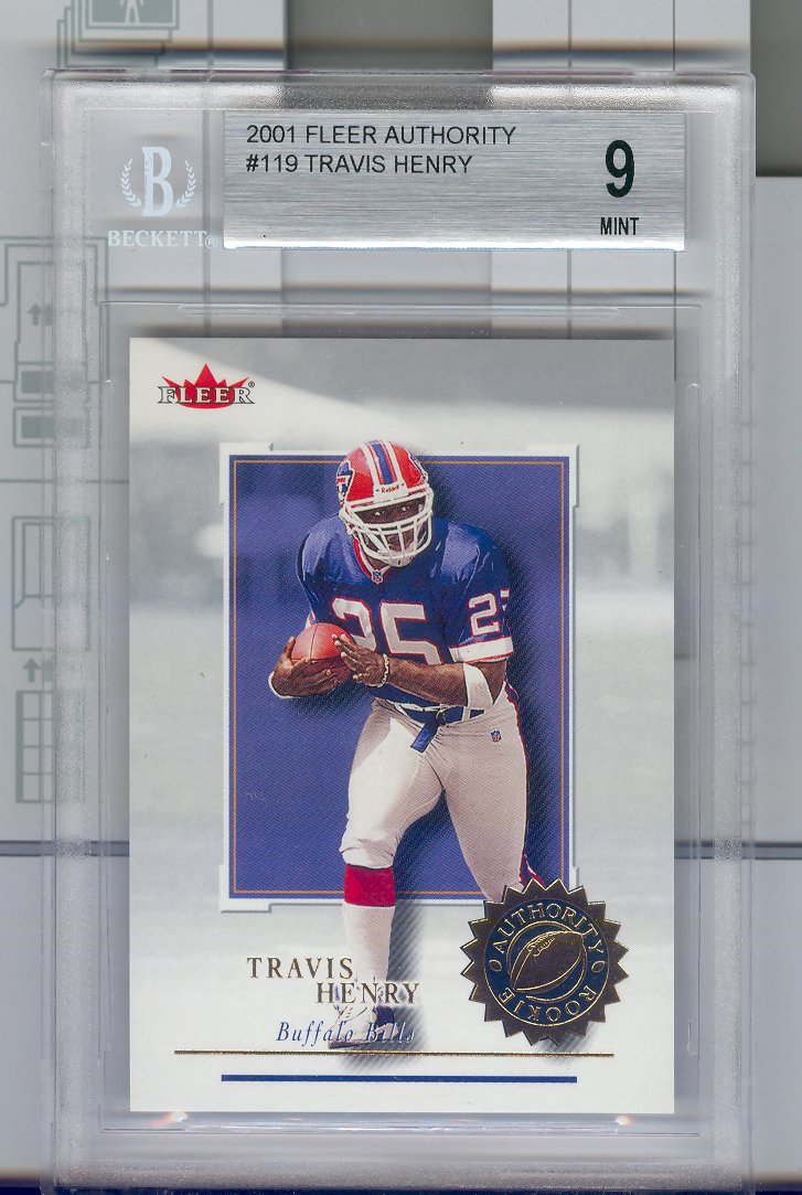 2001 Fleer Authority #119 Travis Henry RC