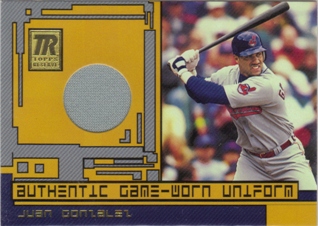 2001 Topps Reserve Game Jerseys #TRRJG Juan Gonzalez