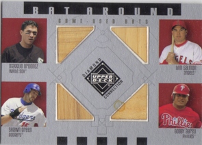 2002 Upper Deck Diamond Connection Bat Around Quads #OSGA Magg/Salm/Green/Abreu