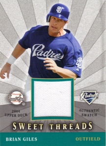 2004 Sweet Spot Sweet Threads #BG Brian Giles