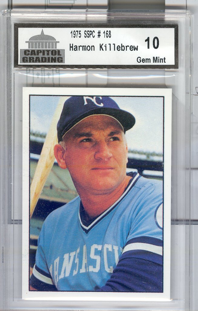 1975 SSPC #168  Harmon Killebrew  Capital Grading 10 Gem Mint   $30.00