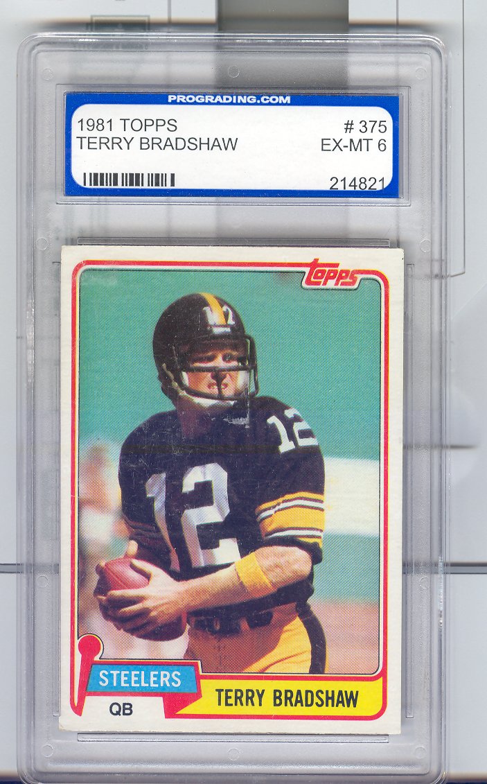 1981 Topps #375 Terry Bradshaw   PGS Graded EX-MT   6    $20.00