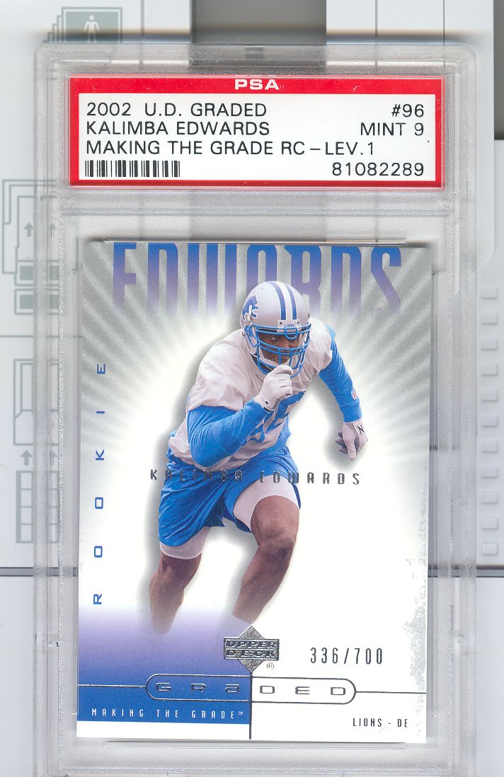 2002 UD Graded #96 Kalimba Edwards A RC