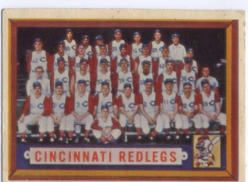 1957 Topps #322 Cincinnati Reds TC