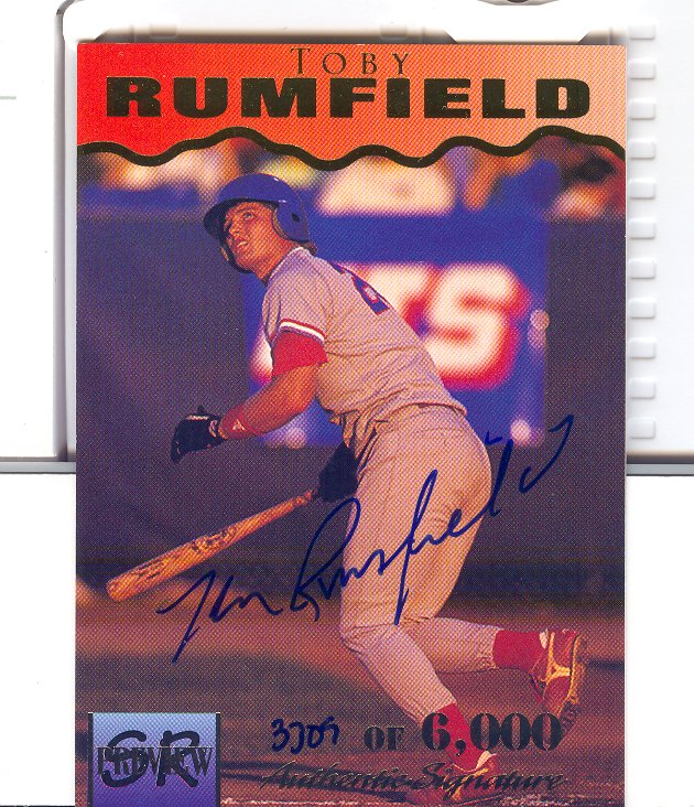 1995 Signature Rookies Previews Signatures #31 Toby Rumfield