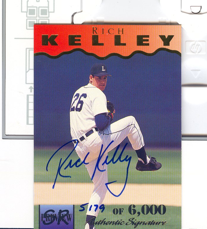 1995 Signature Rookies Previews Signatures #15 Rick Kelley