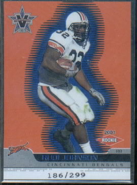 2001 Vanguard Blue #114 Rudi Johnson